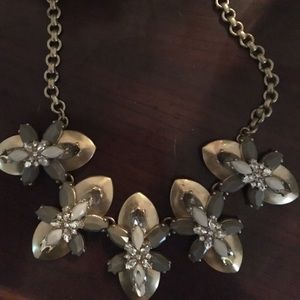 J.Crew Necklace Floral pink and tan